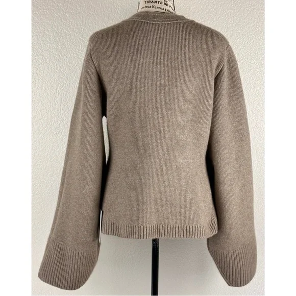 KHAITE NWT Scarlet Cashmere Cardigan Sweater Barley, size Medium - Picture 7 of 16